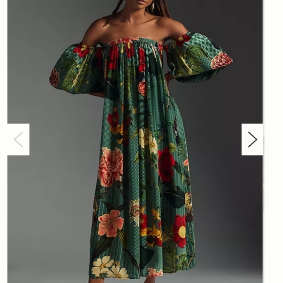 Anthropologie Dresses & Skirts - Siddhartha Bansal Off-The-Shoulder Dress Medium Petite